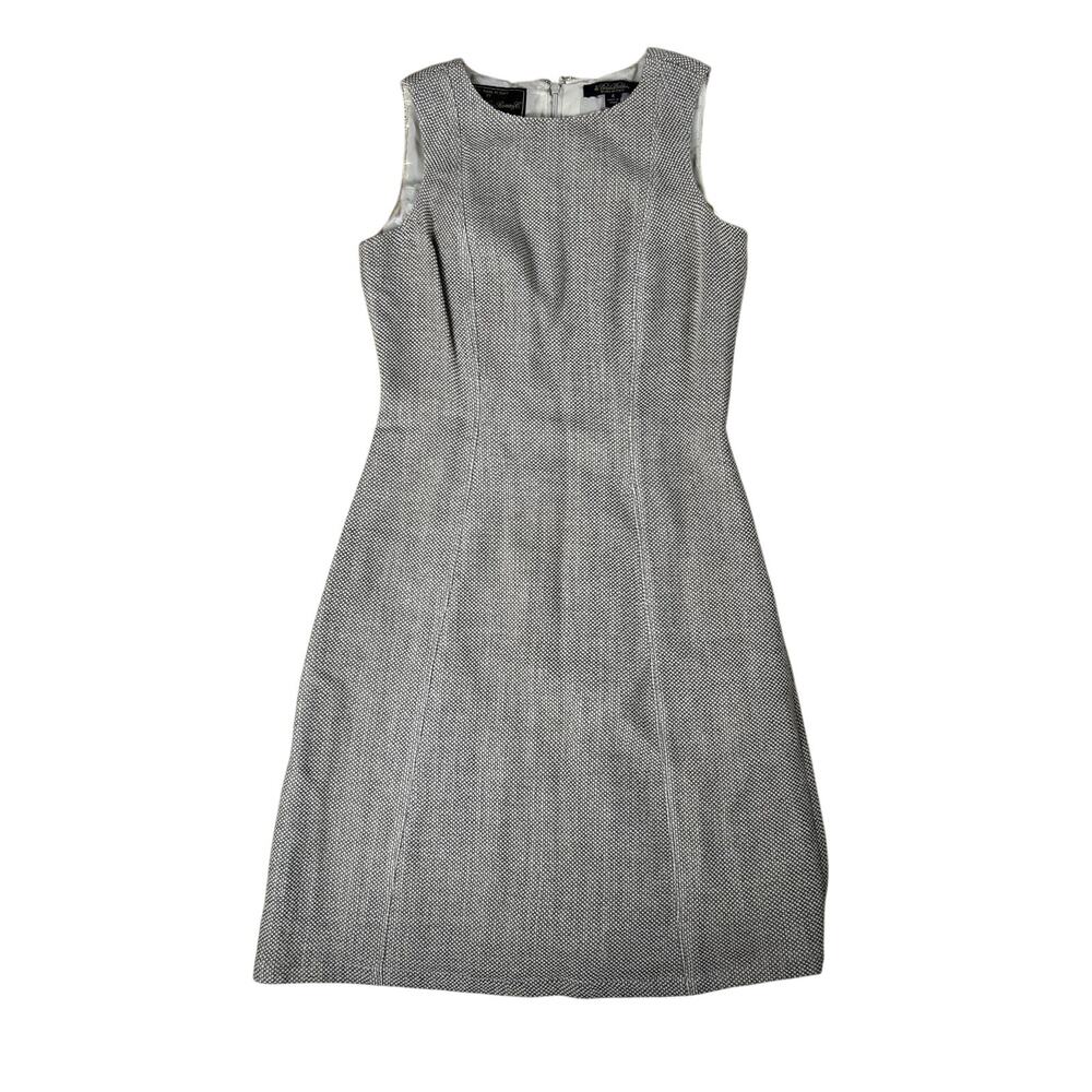 Brooks Brothers Dress Womens 4 Beige Sheath Knee Length Wool Cashmere Tailored